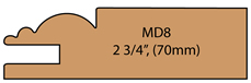 Allstyle Cabinet Doors: Miter Profile MD8(70mm)